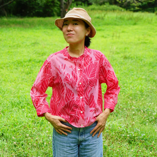 シャツ カンナ_愛情_マゼンダ