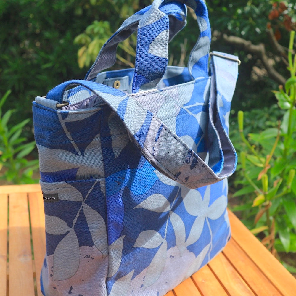 Shoulder tote "Starfruit" gift_star pattern