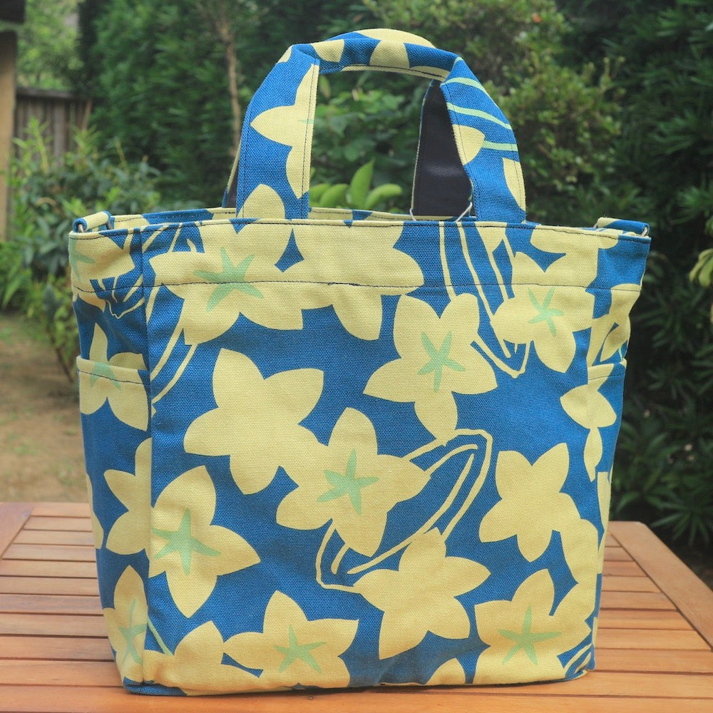 Shoulder tote "Starfruit" gift_star pattern