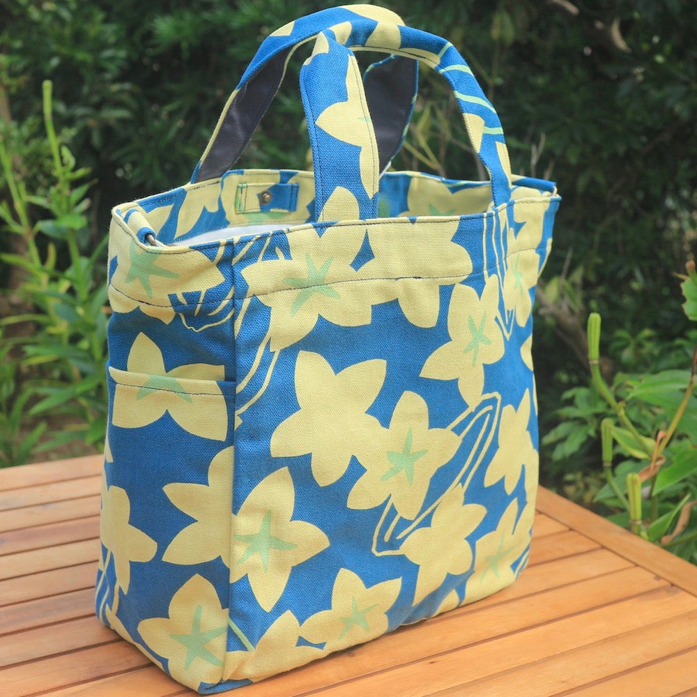 Shoulder tote "Starfruit" gift_star pattern