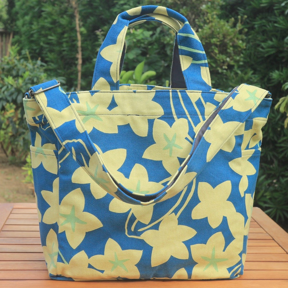 Shoulder tote "Starfruit" gift_star pattern