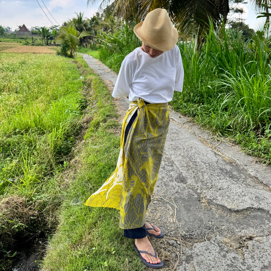 LAST1 スカーフ「カンナ」陽射し(コットンシフォン100%)