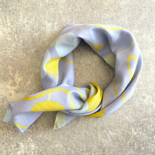 プチスカーフ「ひとつぶどう?」なごみ_つぶ柄(コットン75%レーヨン25%)