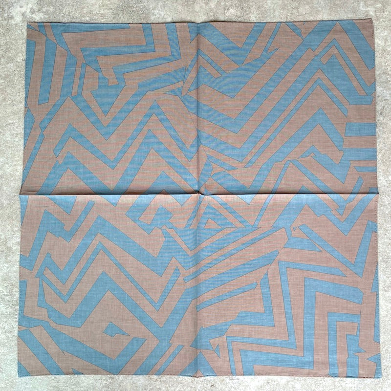 Petit scarf “Michi” Totonoe (100% cotton) Geometric pattern