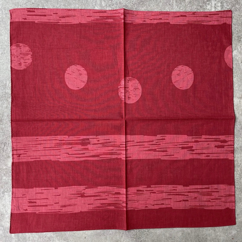 プチスカーフ「太陽と月」日光浴(コットン100%)月柄