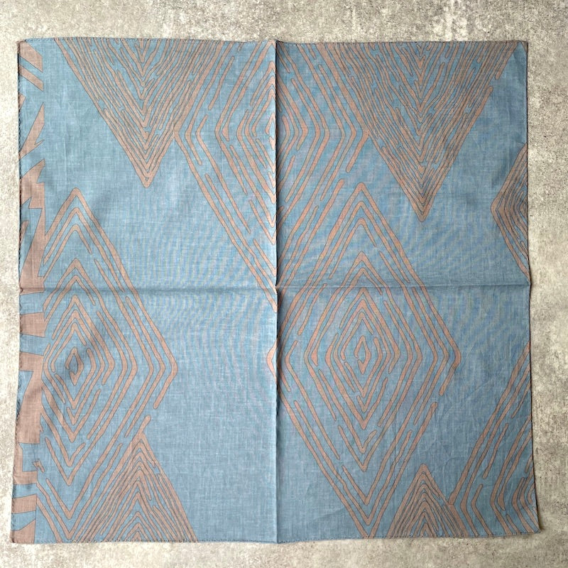 Petit scarf “Michi” Totonoe (100% cotton) Diamond pattern