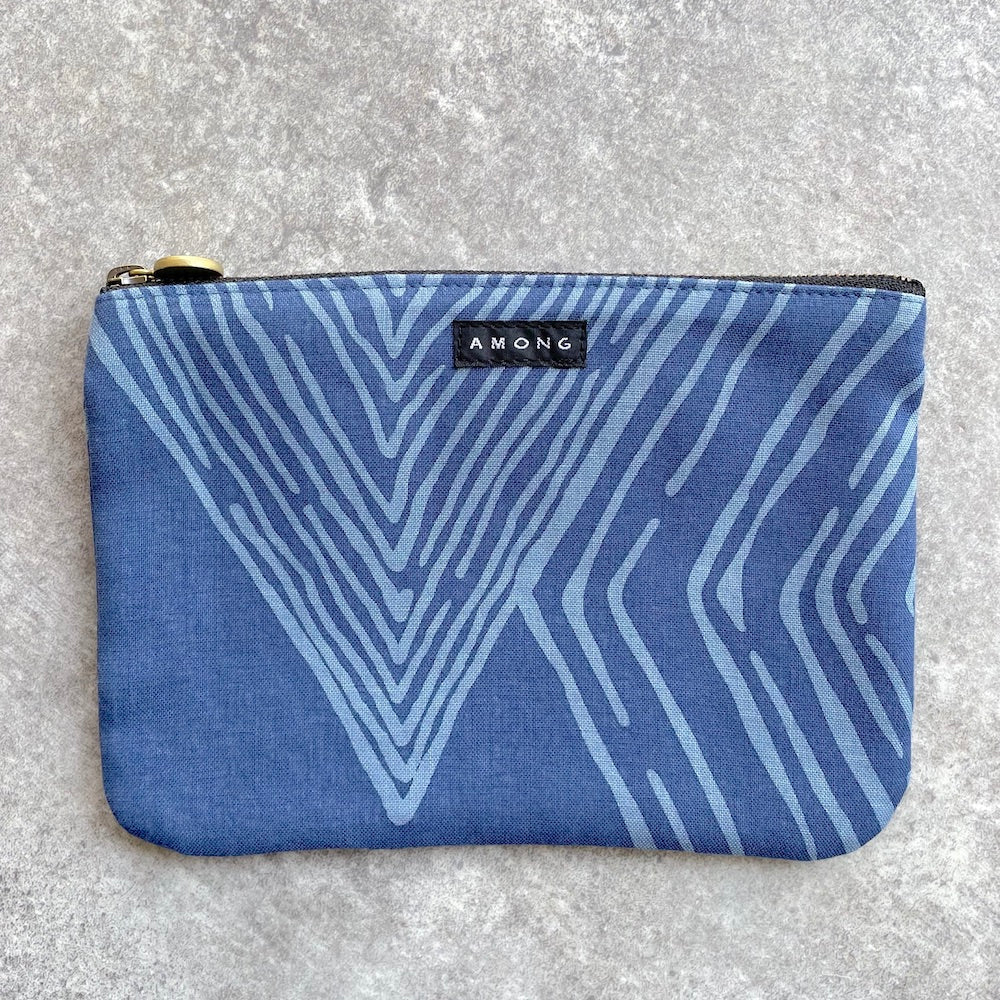 ポーチ 「ミチ」落ち着こう(ひし柄)