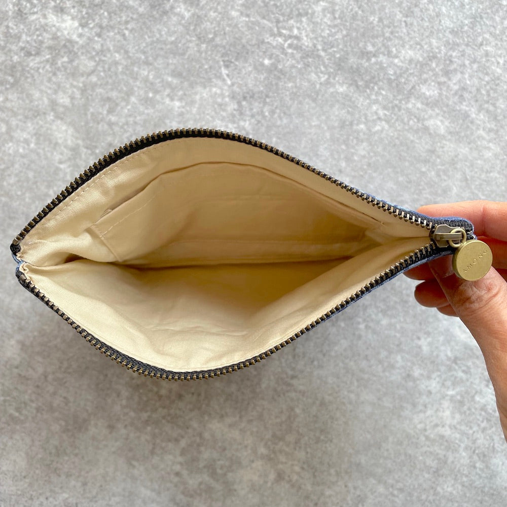 ポーチ 「ミチ」落ち着こう(ひし柄)2