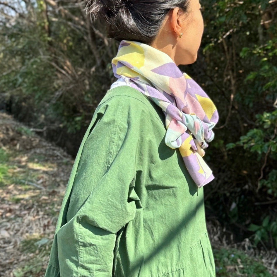 LAST1・ストール「テンキ」うららか(コットンシフォン100%)