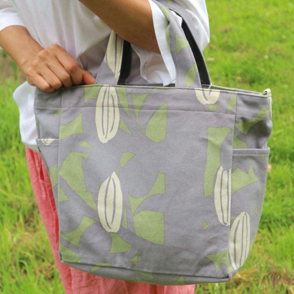 Shoulder Tote "Star Fruit" Gift_Wooden Pattern
