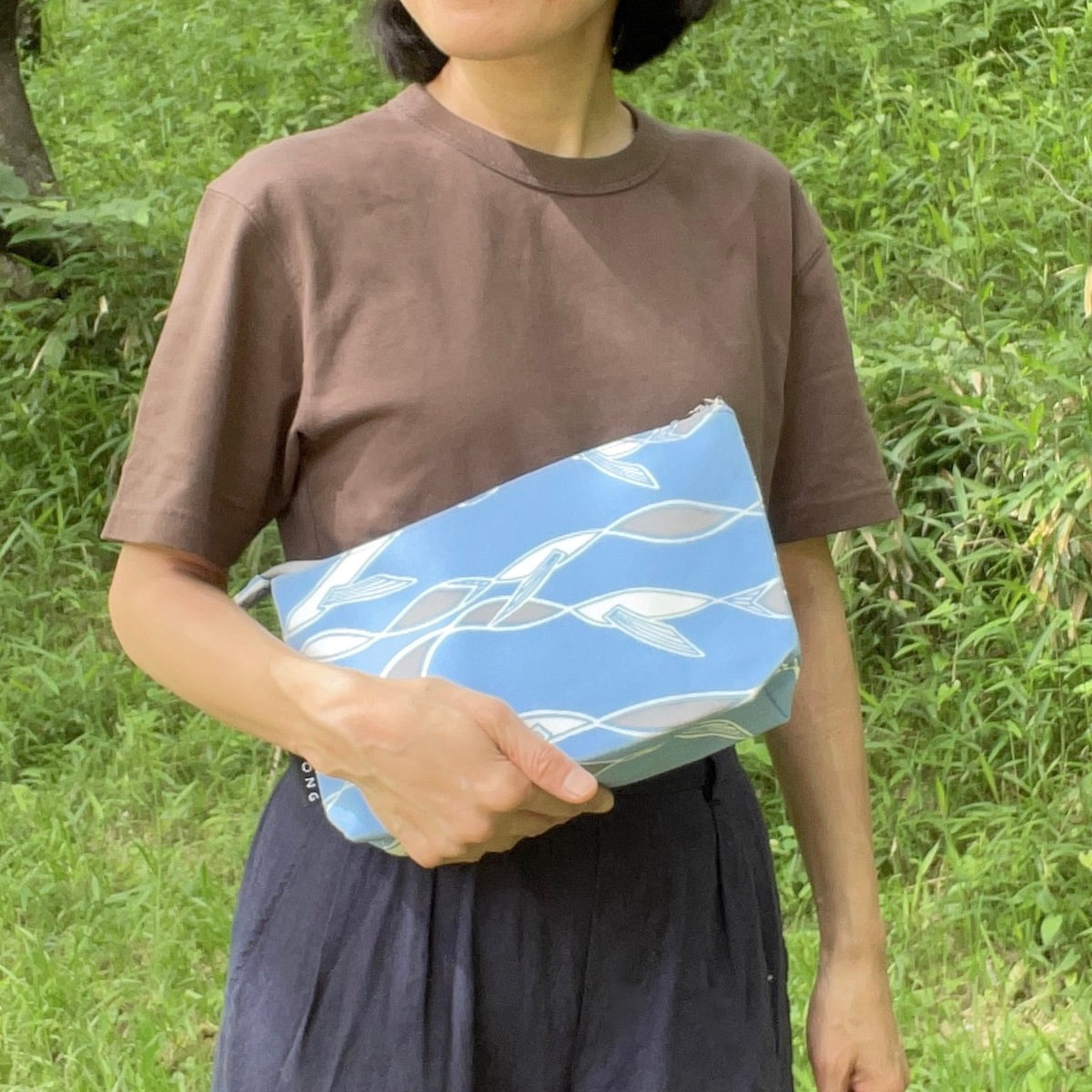 ミニショルダー 「水を得た魚」Swim! ブルーベース