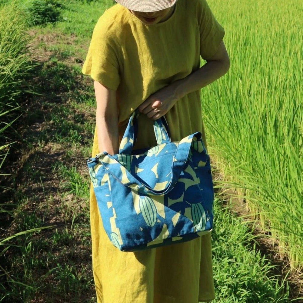 Shoulder tote "Starfruit" gift_star pattern