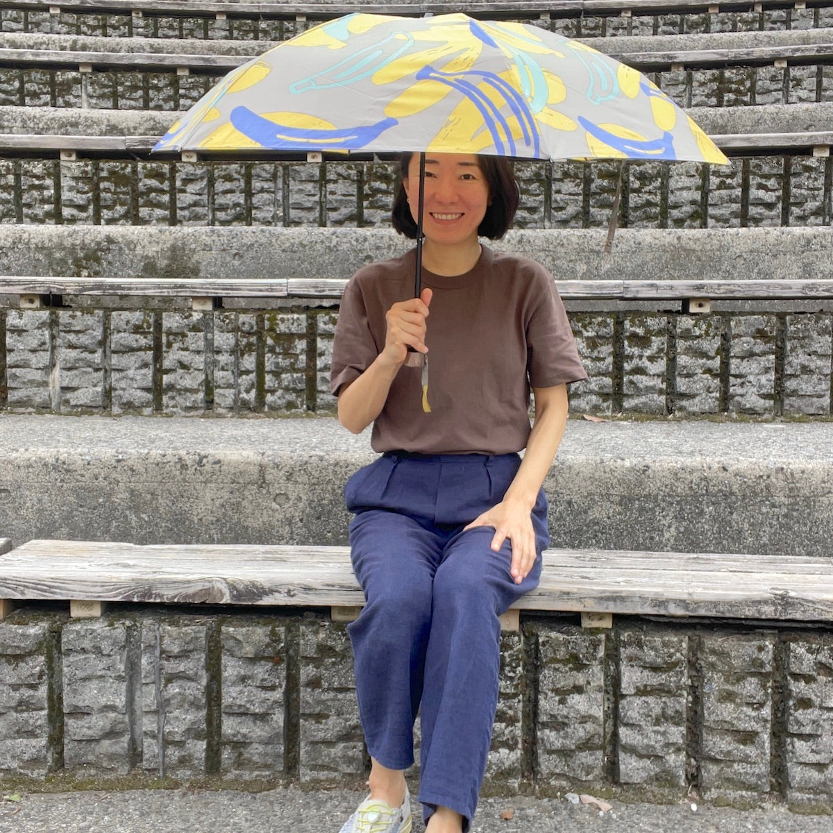 折り畳み傘「バナナ」木陰_果実