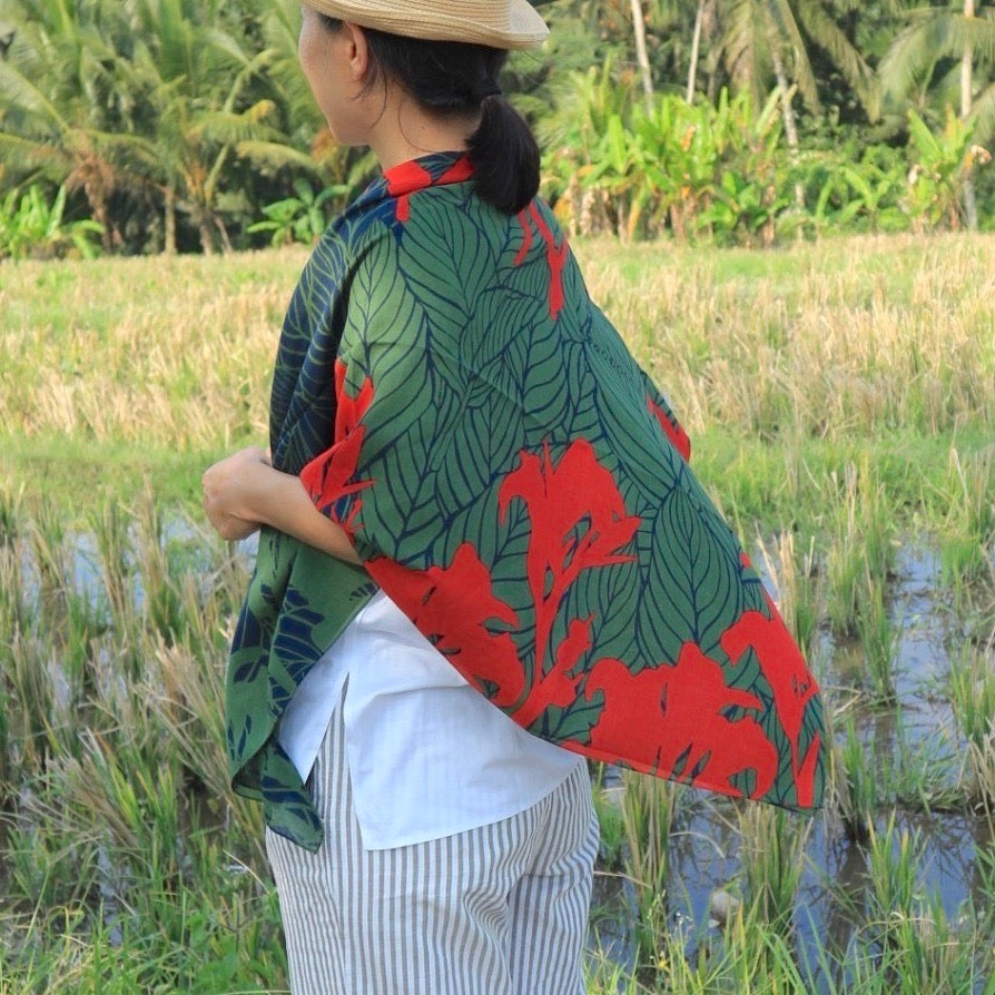 LAST1 ・Scarf “Kanna” desired (100% cotton)