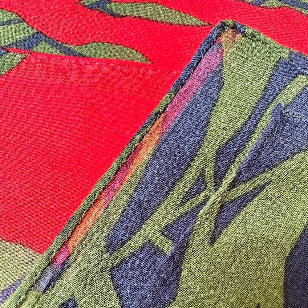 LAST1 ・Petit scarf "Kanna" desired-green series-1 (40% silk 60% rayon)