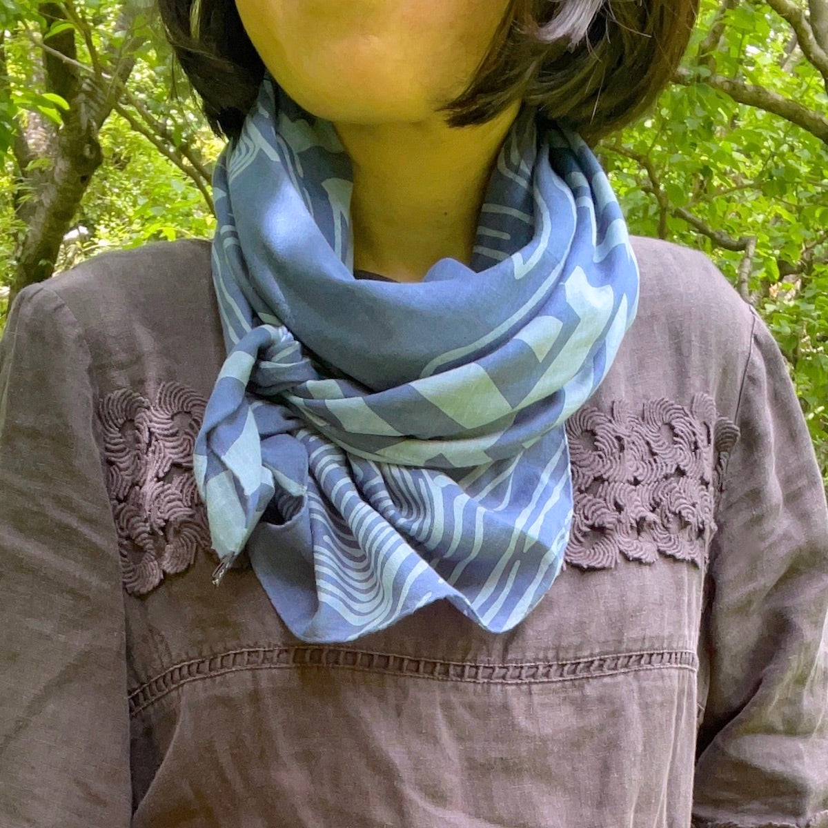 LAST1スカーフ「ミチ」落ち着こう(コットン100%)