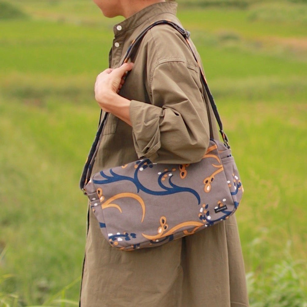 ショルダーバッグ 「イネ」オイシイネ!_田んぼ(ブラウン)