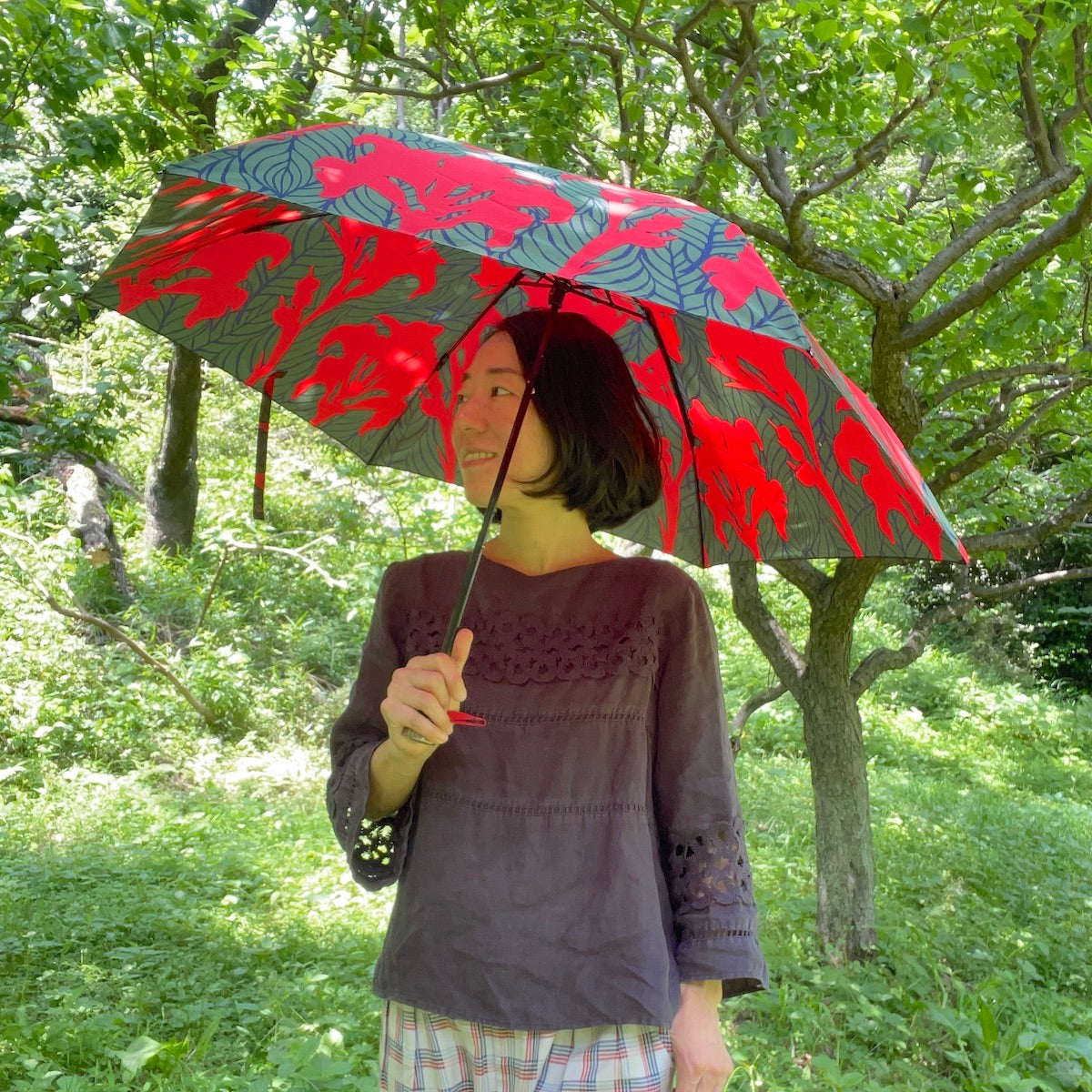 Folding umbrella "Kanna" desired_red