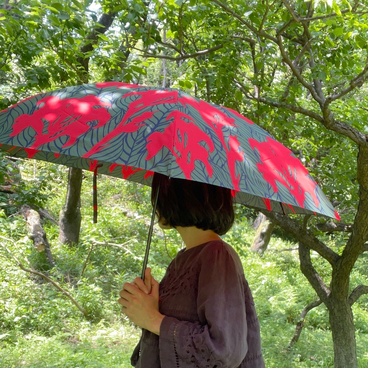 Folding umbrella "Kanna" desired_red