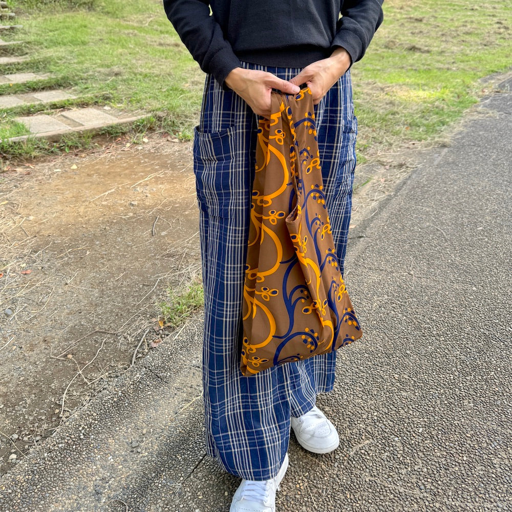 マルシェバッグ「イネ」オイシイネ!_ブラウン