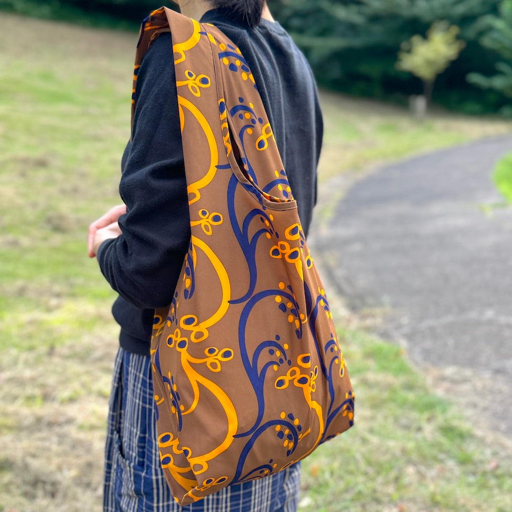 マルシェバッグ「イネ」オイシイネ!_ブラウン