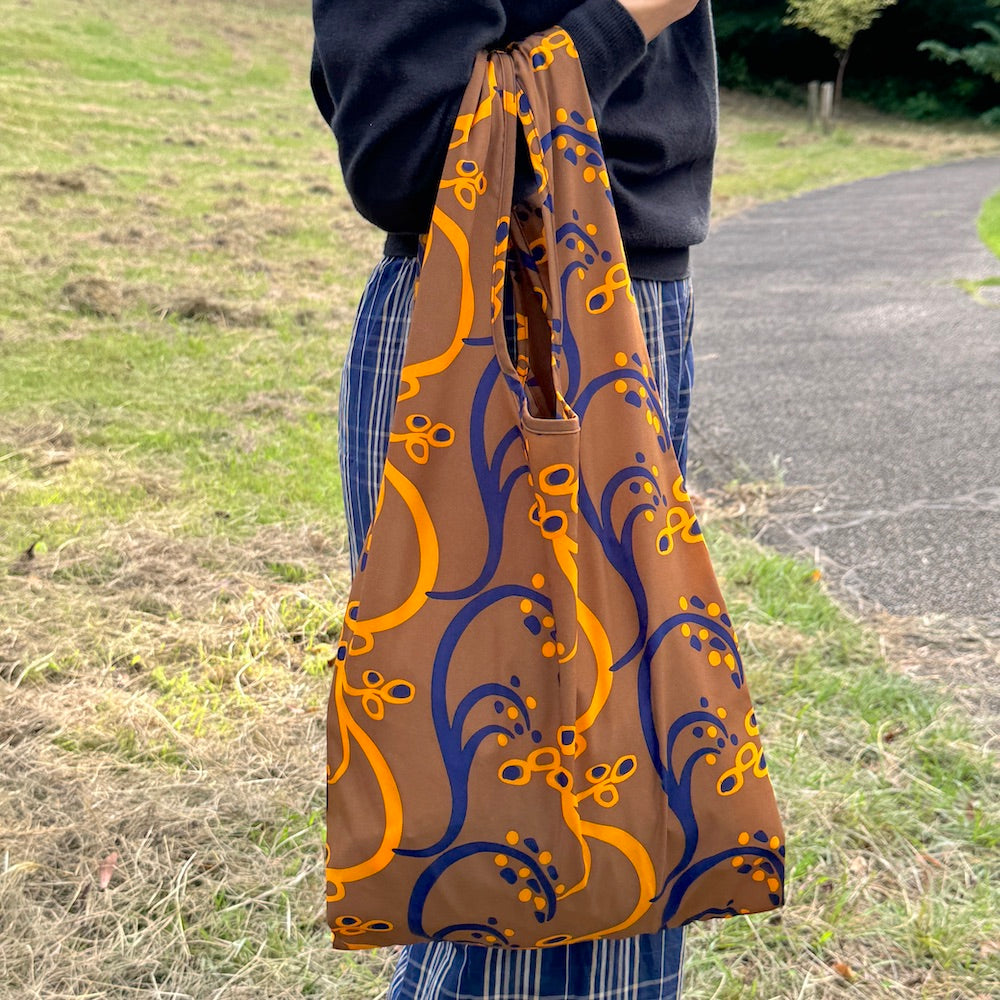 マルシェバッグ「イネ」オイシイネ!_ブラウン