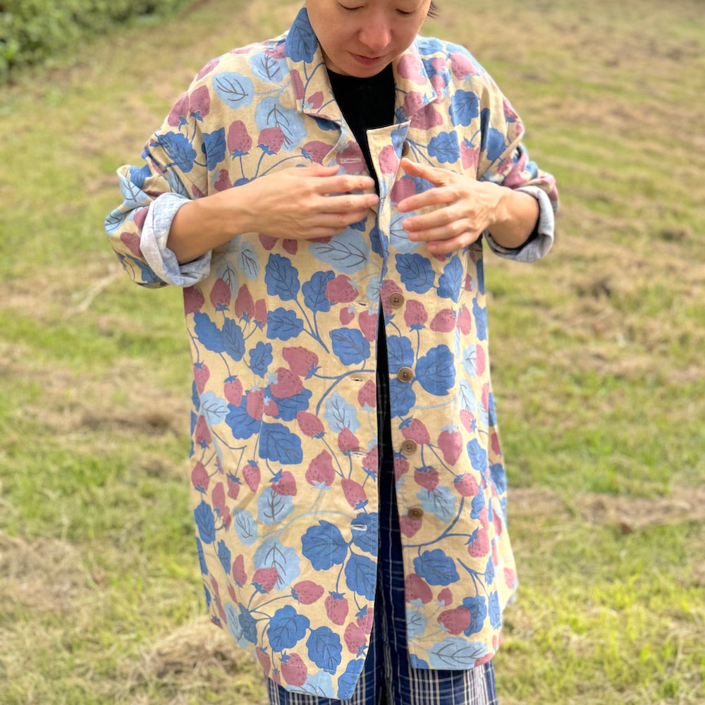 LAST1リネンコート「一期一会」やすらぎ_小粒