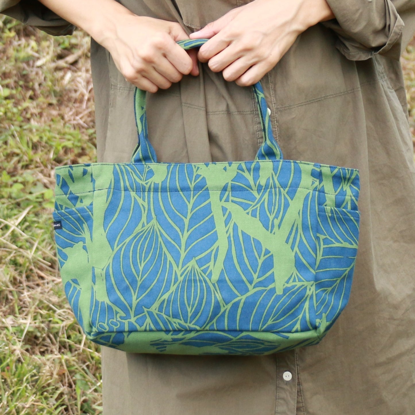 トート(サイドポケットS) 「カンナ」_希望_グリーン