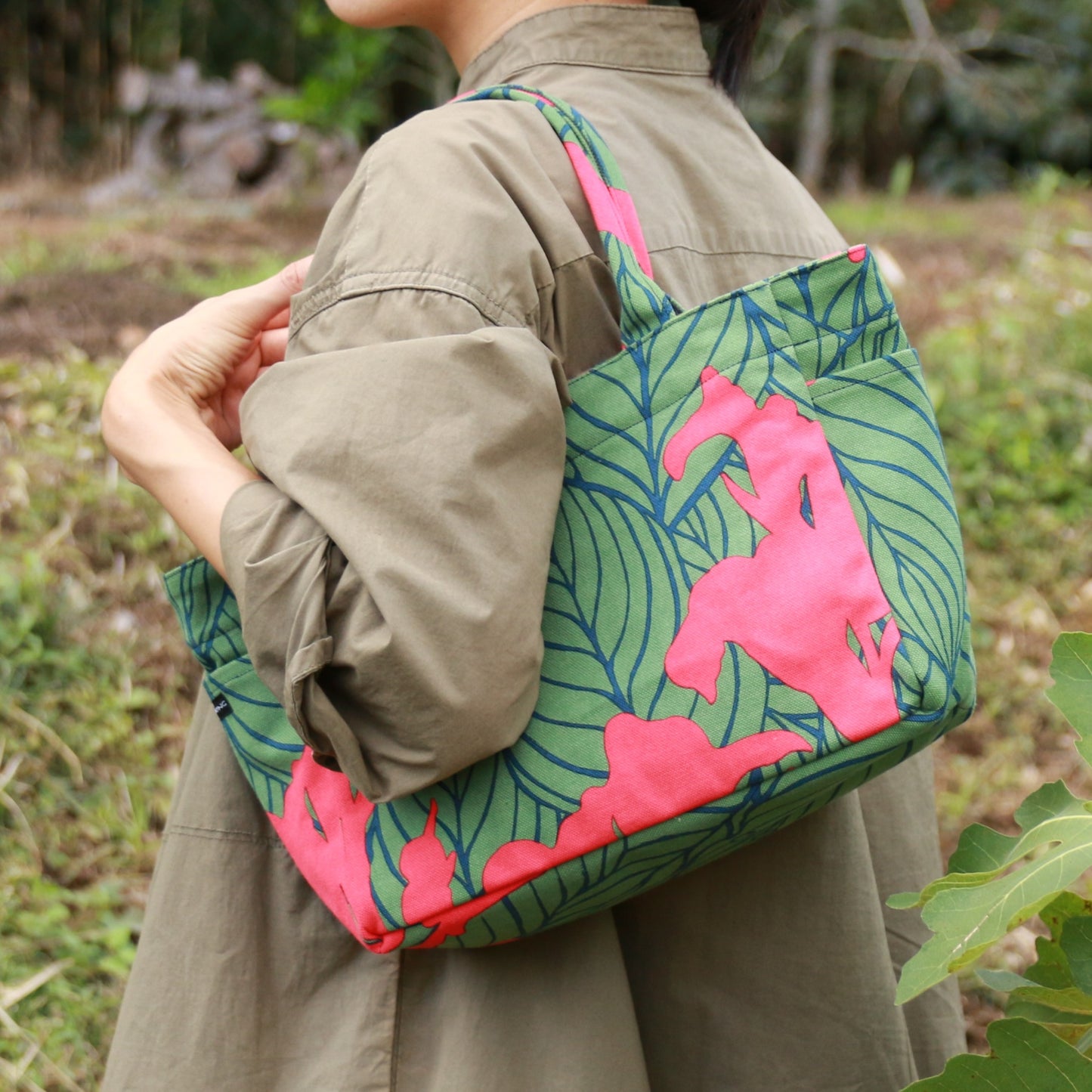 トート(サイドポケットS) 「カンナ」_希望_レッド