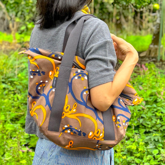 ボストンバッグ「イネ」オイシイネ!_ブラウン