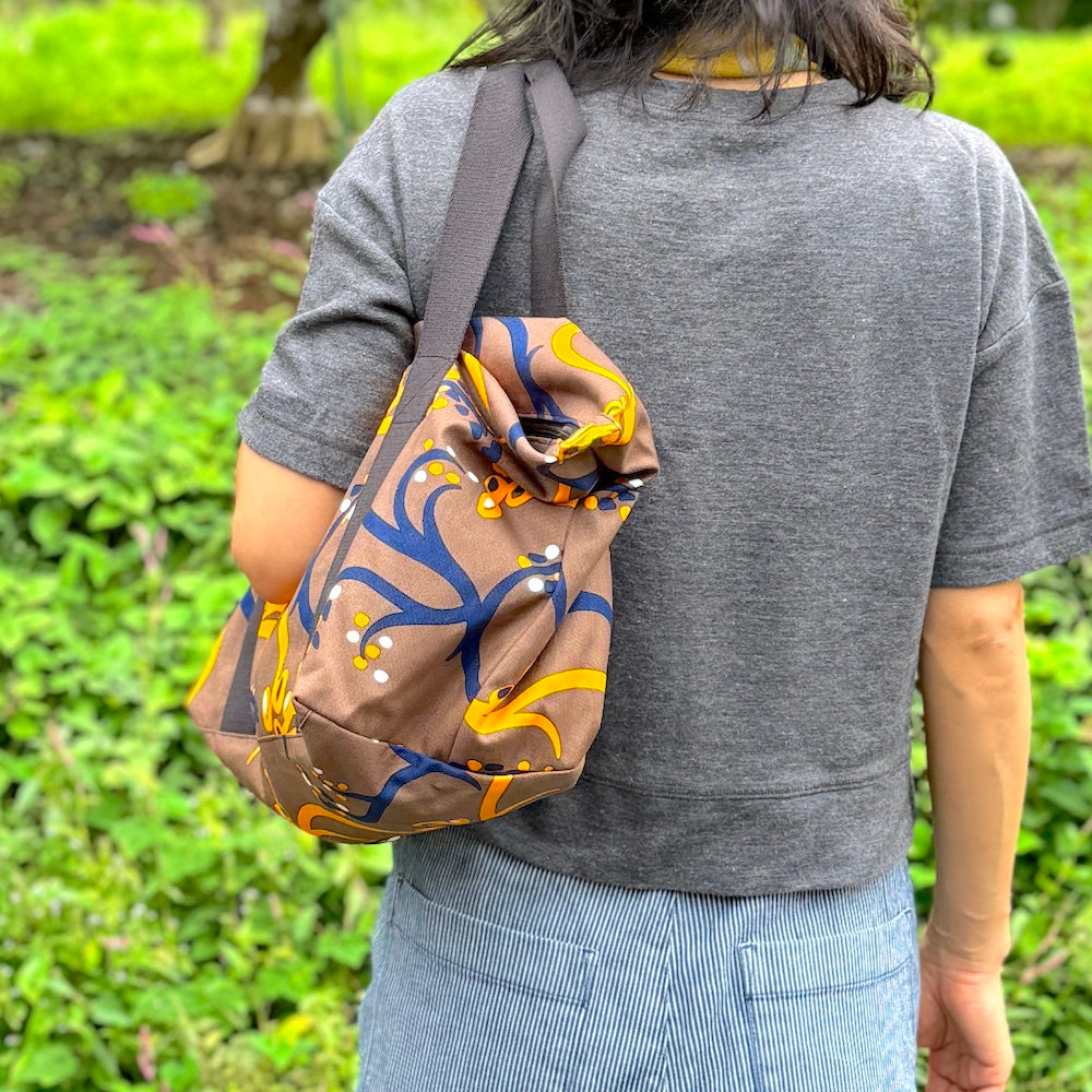 ボストンバッグ「イネ」オイシイネ!_ブラウン