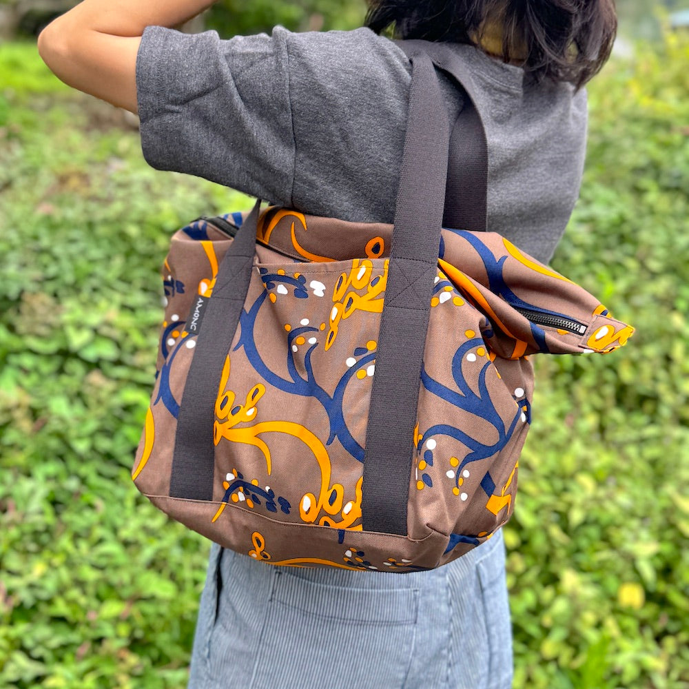 ボストンバッグ「イネ」オイシイネ!_ブラウン