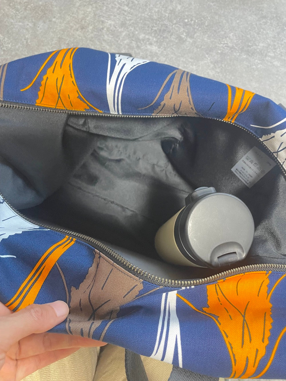 ボストンバッグ「イネ」オイシイネ!_ネイビー