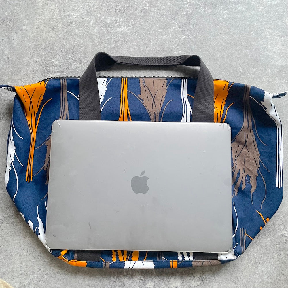 ボストンバッグ「イネ」オイシイネ!_ネイビー