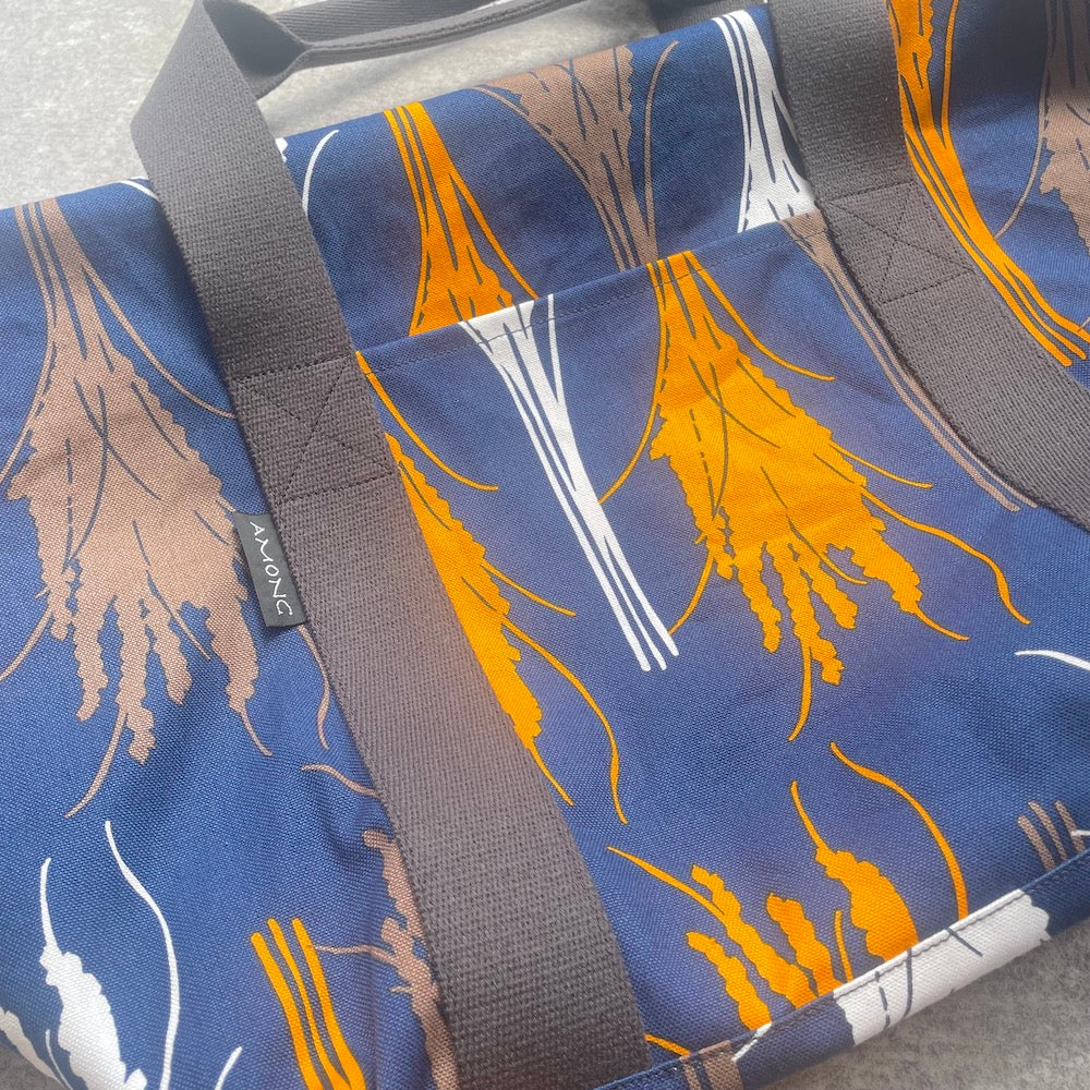 ボストンバッグ「イネ」オイシイネ!_ネイビー