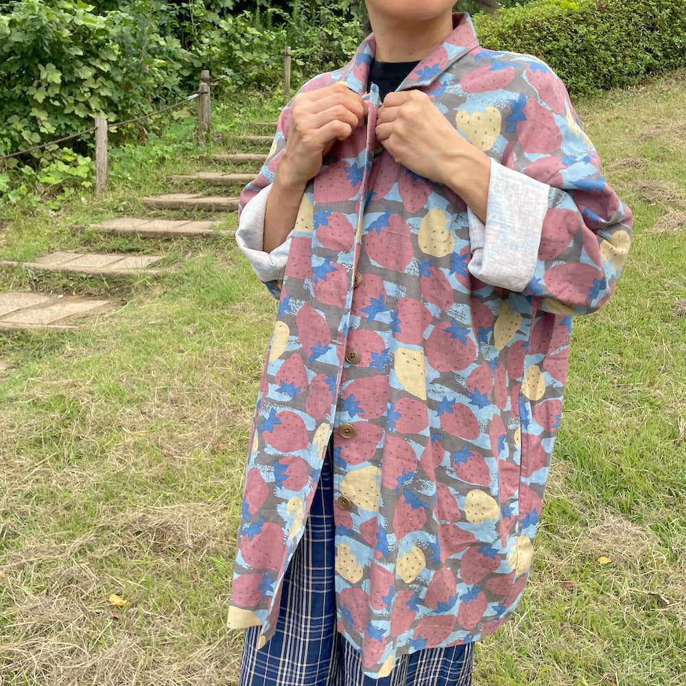 リネンコート「一期一会」やすらぎ_大粒