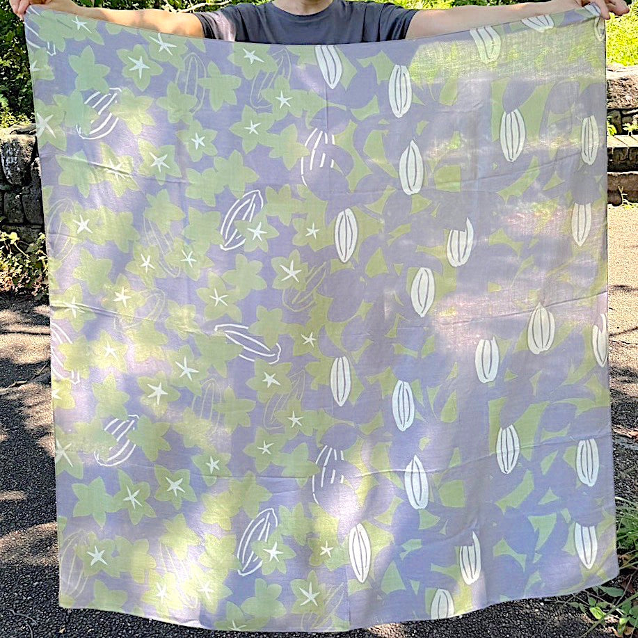 スカーフ「スターフルーツ」ギフト(シルク40% レーヨン60%)