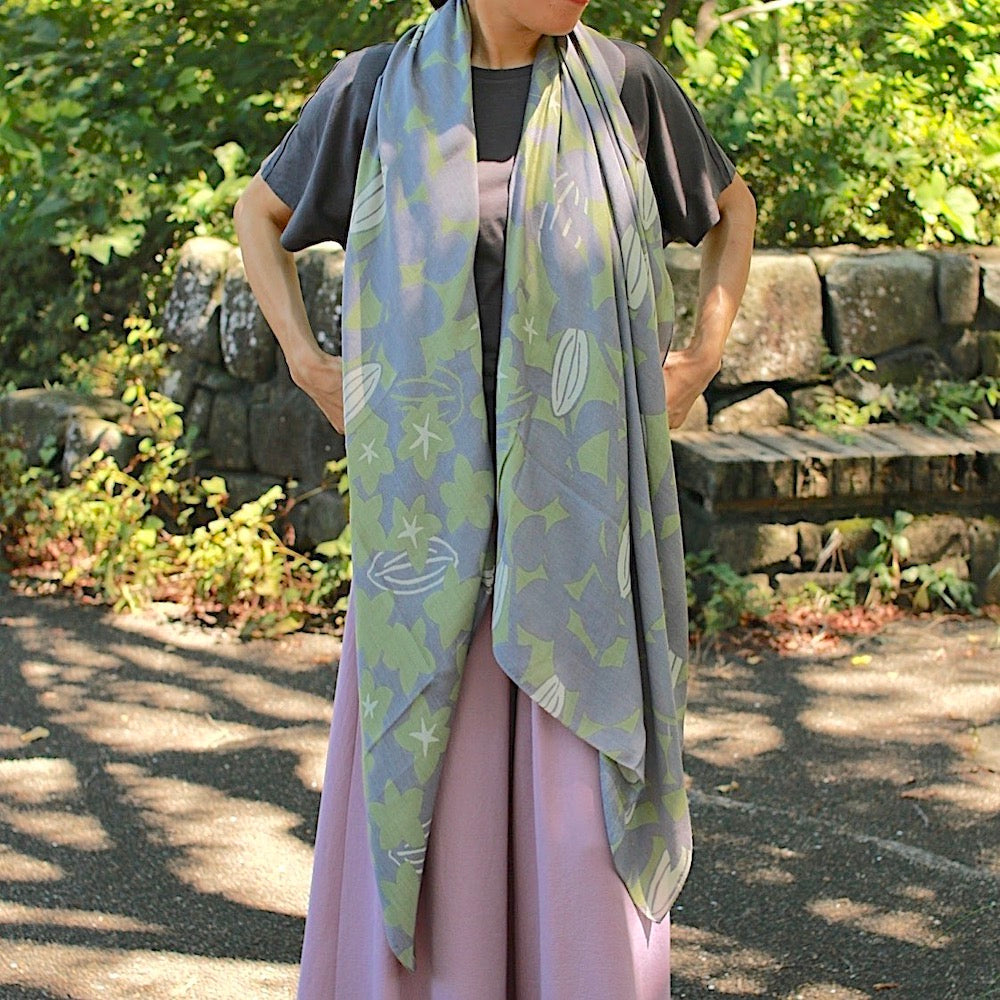 LAST1・ストール「スターフルーツ」ギフト(シルク40% レーヨン60%)