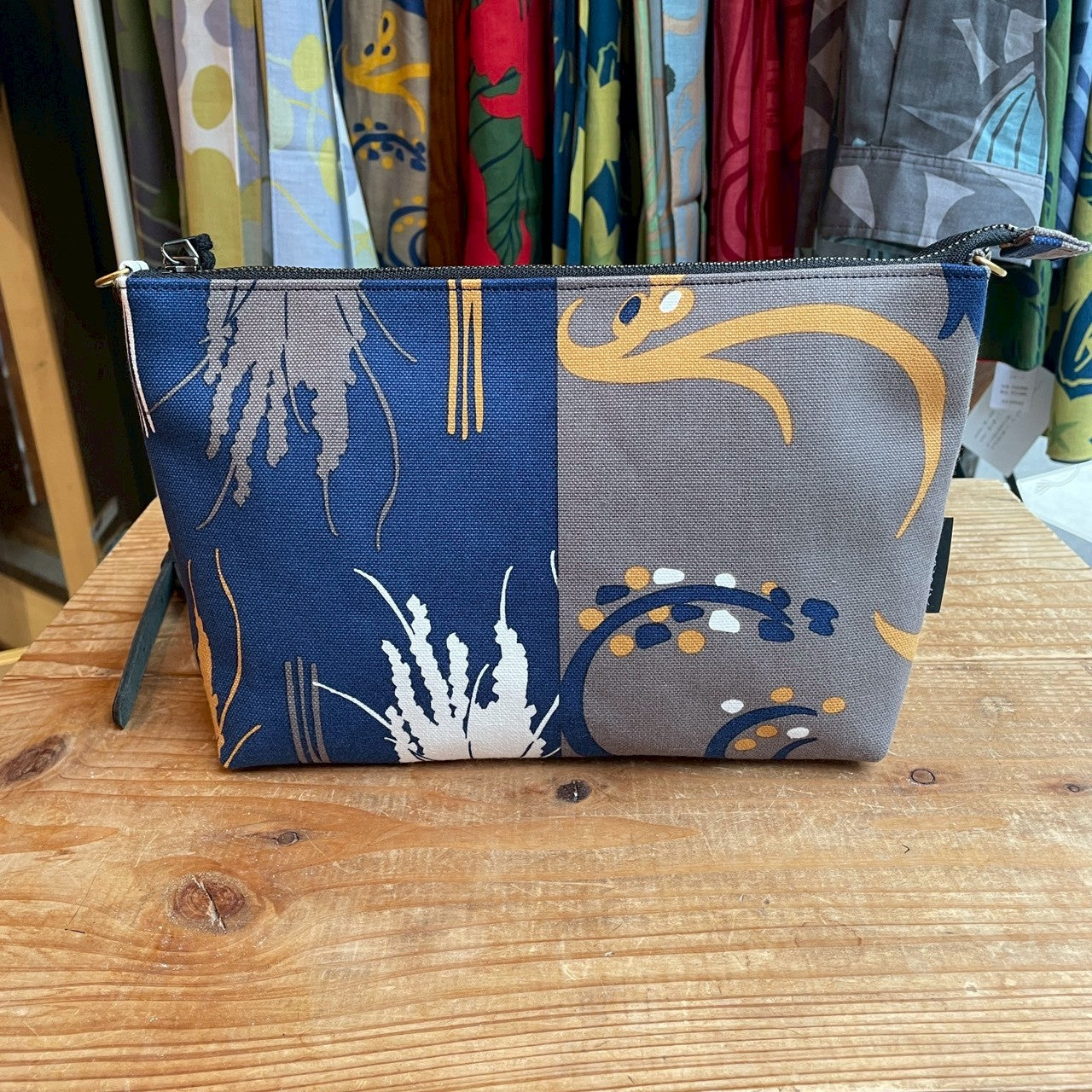 ミニショルダー 「イネ」オイシイネ!_稲穂&田んぼ(ネイビー&ブラウン)