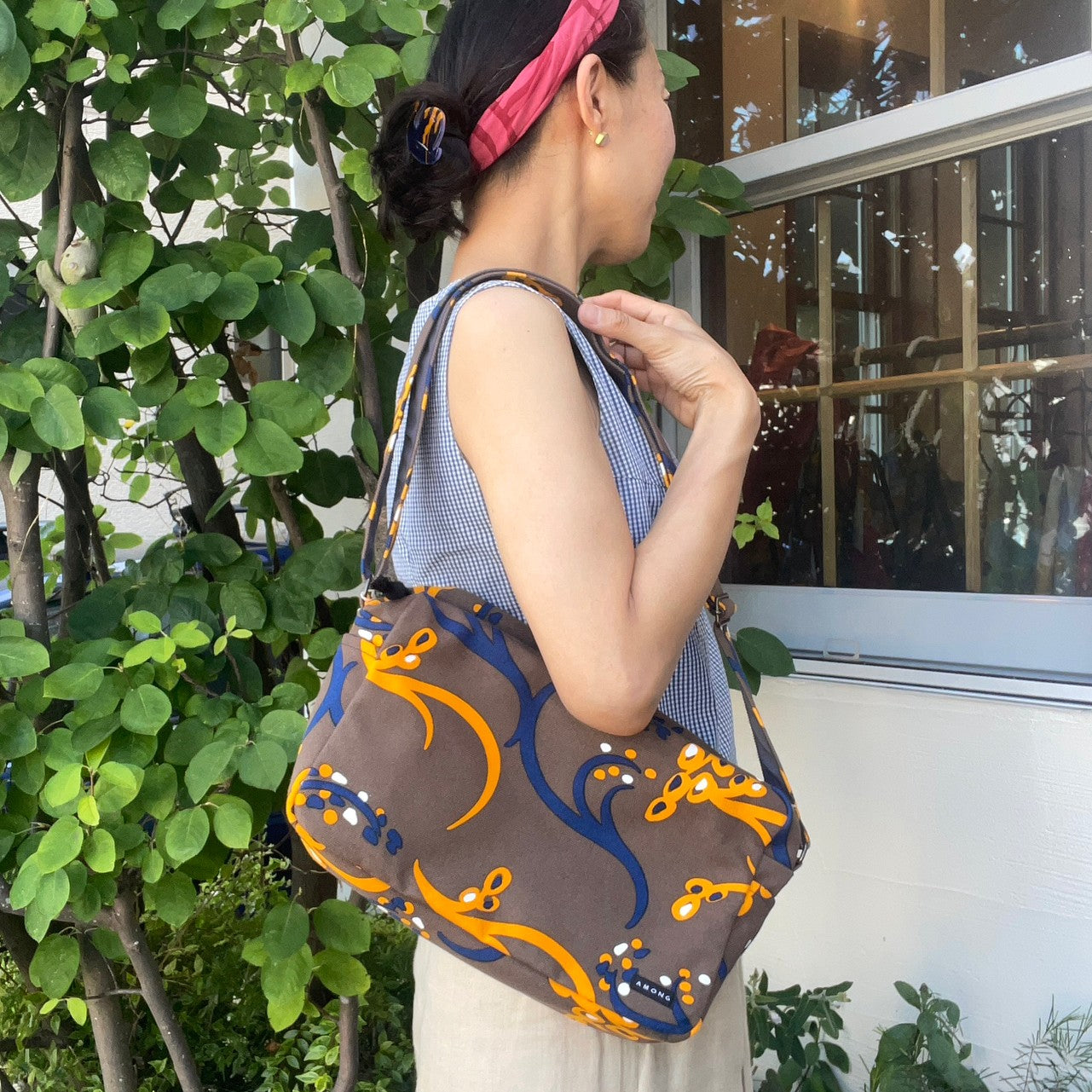 ショルダーバッグ 「稲」オイシイネ!_ブラウン