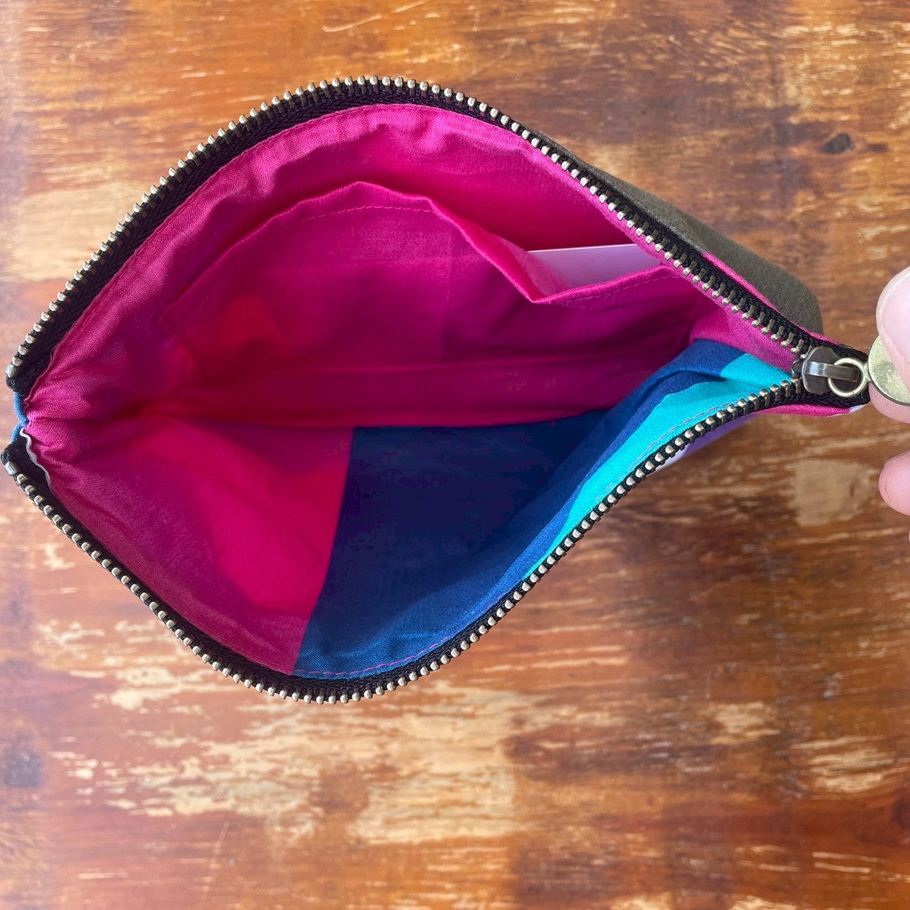 Pouch "Let's organize your path" (diamond pattern)