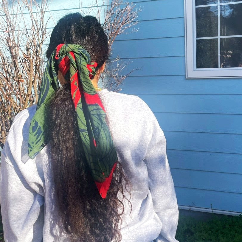 LAST1 ・Scarf “Kanna” desired (100% cotton)