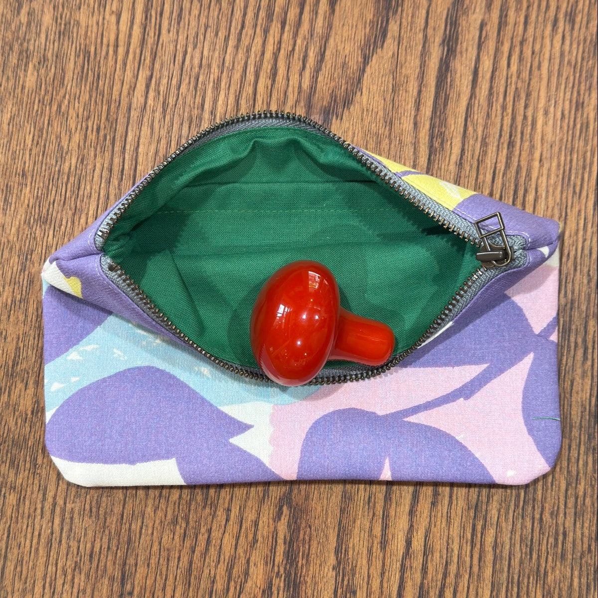 Pouch “Michi” Let’s say what we really think Diamond pattern_1