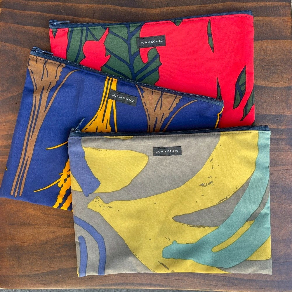 AMONG 撥水ポーチ 日本製 ポリエステル100% waterproof pouch compact travel pouch