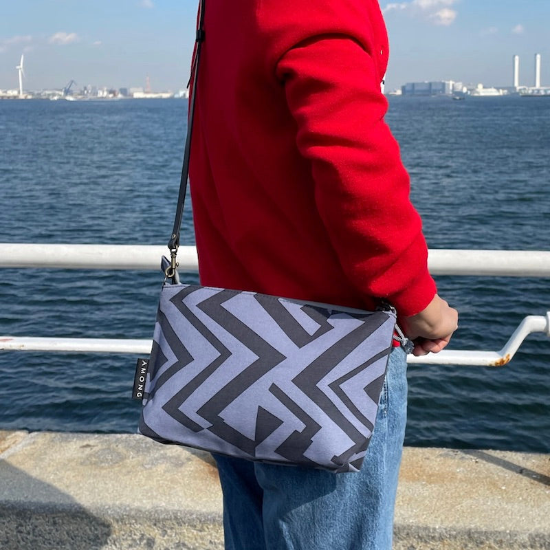 LAST1・ミニショルダー 「ミチ」見渡そう 幾何学柄