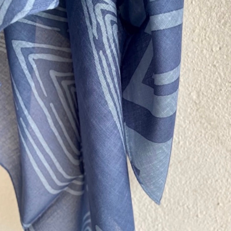 LAST1スカーフ「ミチ」落ち着こう(コットン100%)