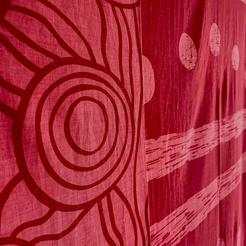 ストール「太陽と月」日光浴 (コットン100%)