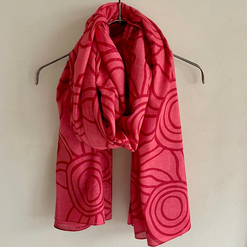 ストール「太陽と月」日光浴 (コットン100%)