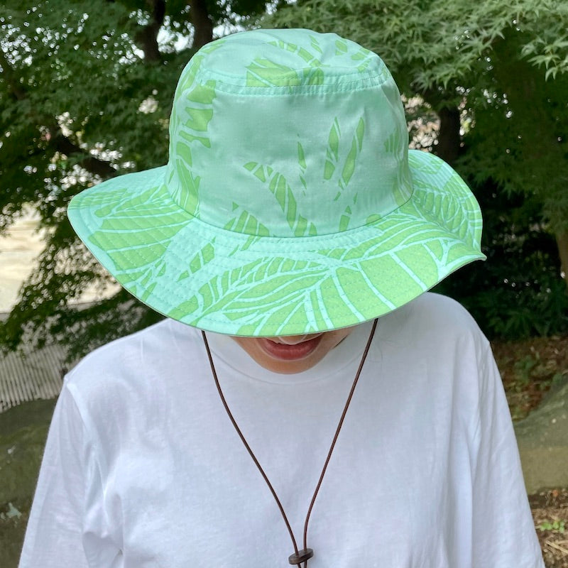 Hat (hat) "Kanna" fresh light green