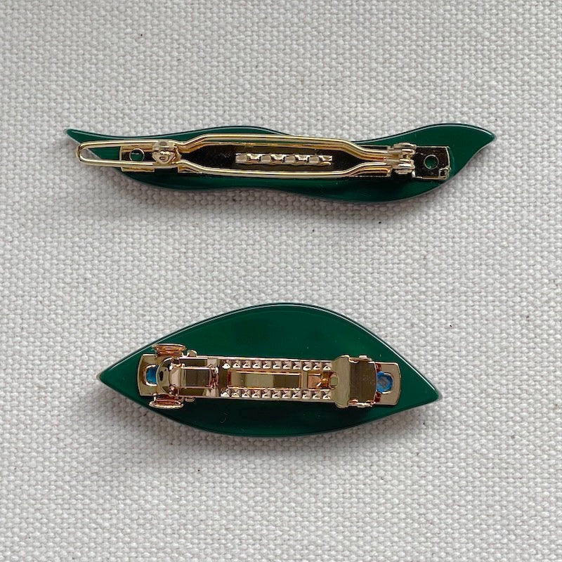 Hair clip “Wind” / Barrette “Leaf” (Set) 3